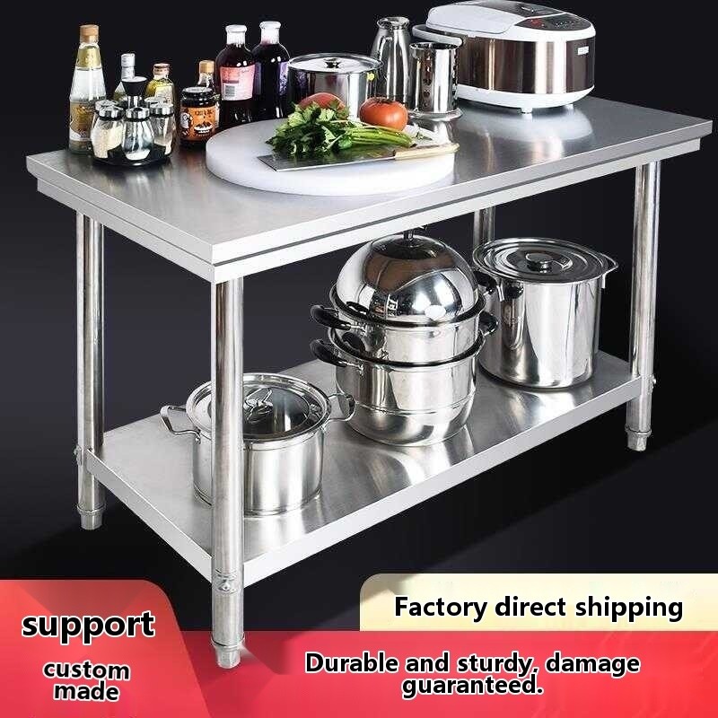 Stainless steel operating table, rectangular workbench, vegetable ...