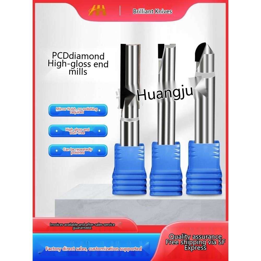 Diamond Milling Cutter PCD Milling Cutter Single Edge Double Edge ...