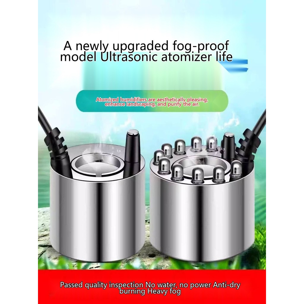 Ultrasonic Mist Water Feature Mist Maker Fogger Spray Fish Tank Mist ...