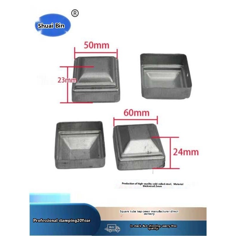 Round Square Tube Guardrail Top Cover Pagoda Tower Railing Column Cap ...