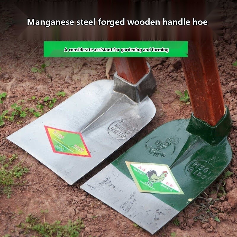 Long vegetable farming gardening plowing tools, rake, forging wood ...