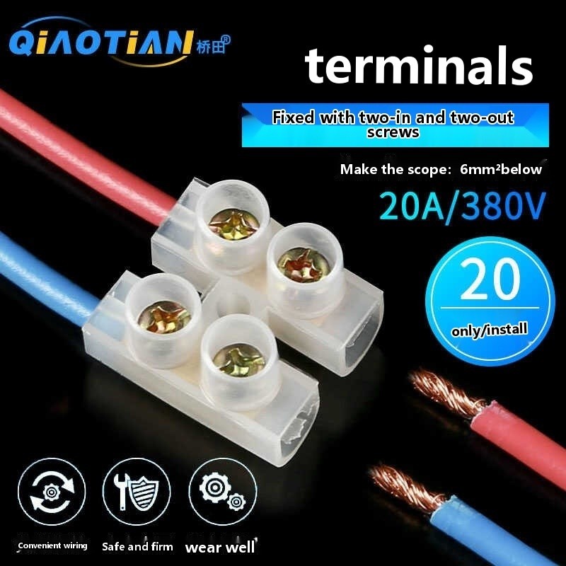 Wire connector 2 -position docking terminal, two out male and female ...