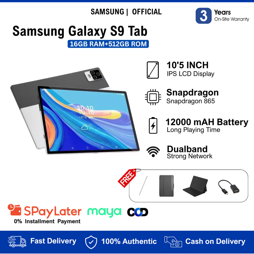 Galaxy Tab S9 Tablet 5G Android Tablet 12GB+512GB Dual Camera Dual SIM ...