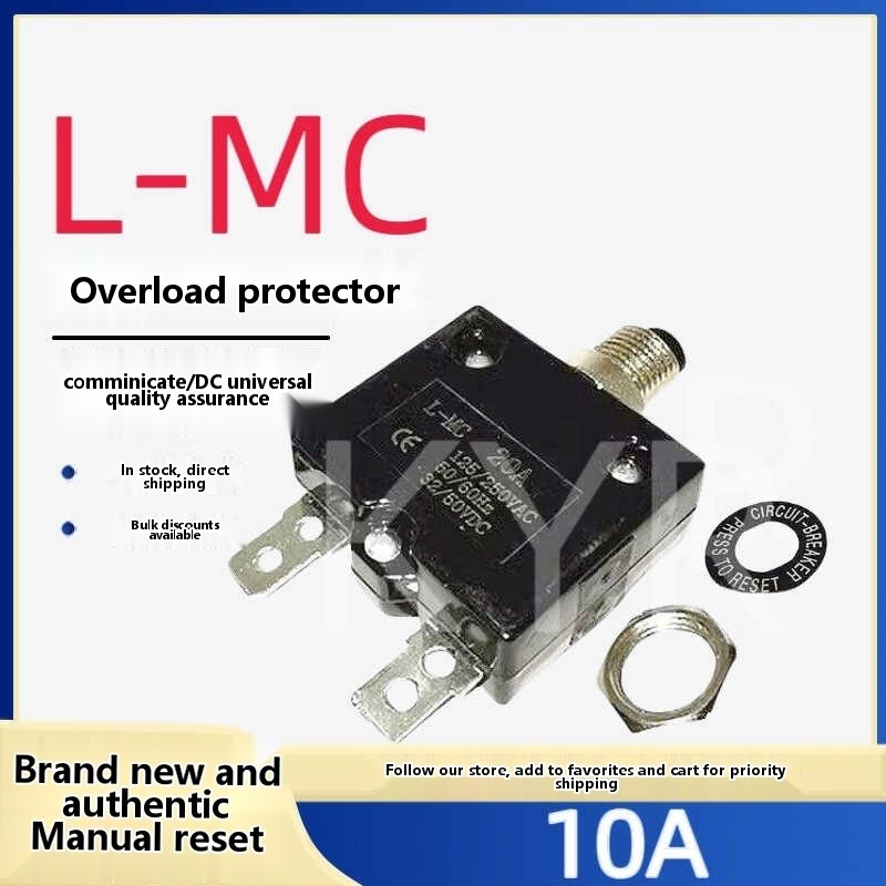 10A thermal overload overcurrent air compressor motor protection switch ...