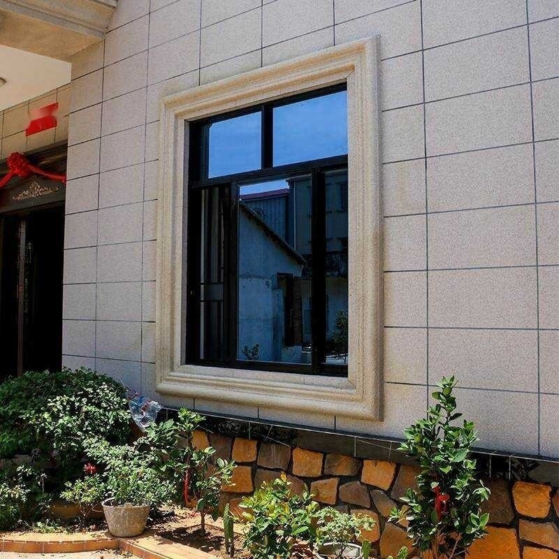 Window frame mold villa Roman column window model cement window edge ...