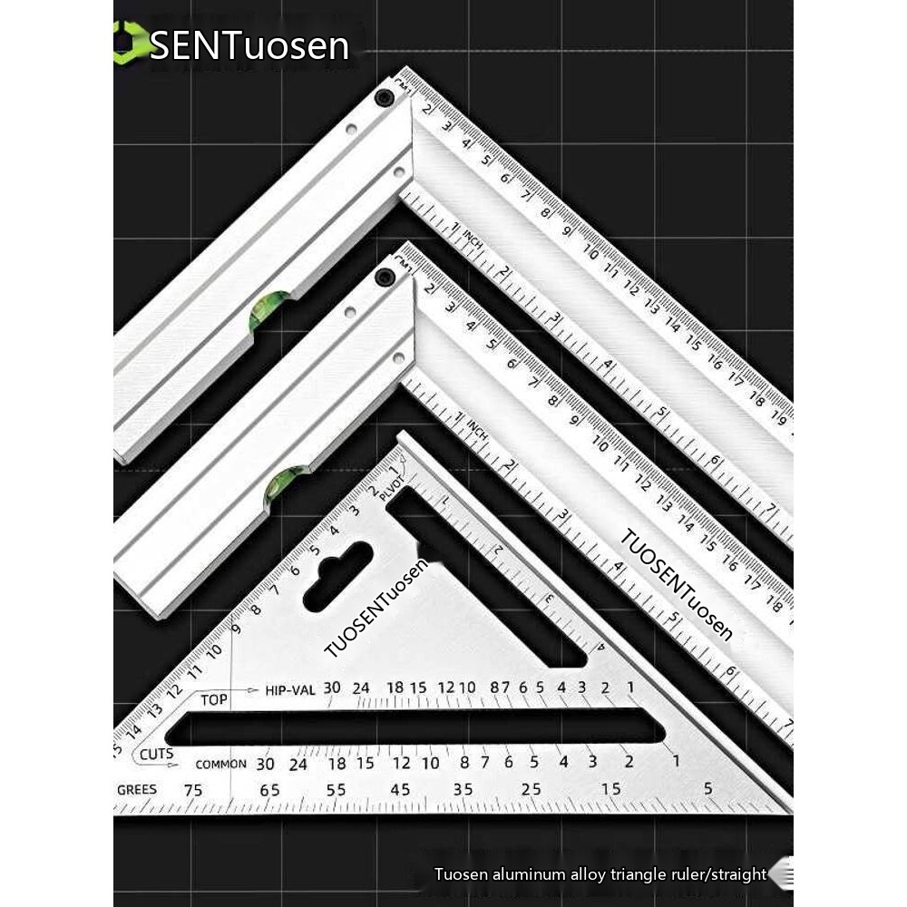 90 Degree Right Angle Square Woodworking Angle Ruler 500MM Stamping ...