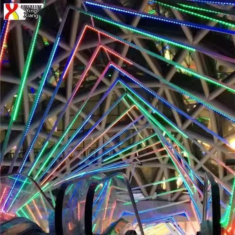 Mall Decorative Arch Colorful Lighting Passage Aisle Atmosphere Setup ...