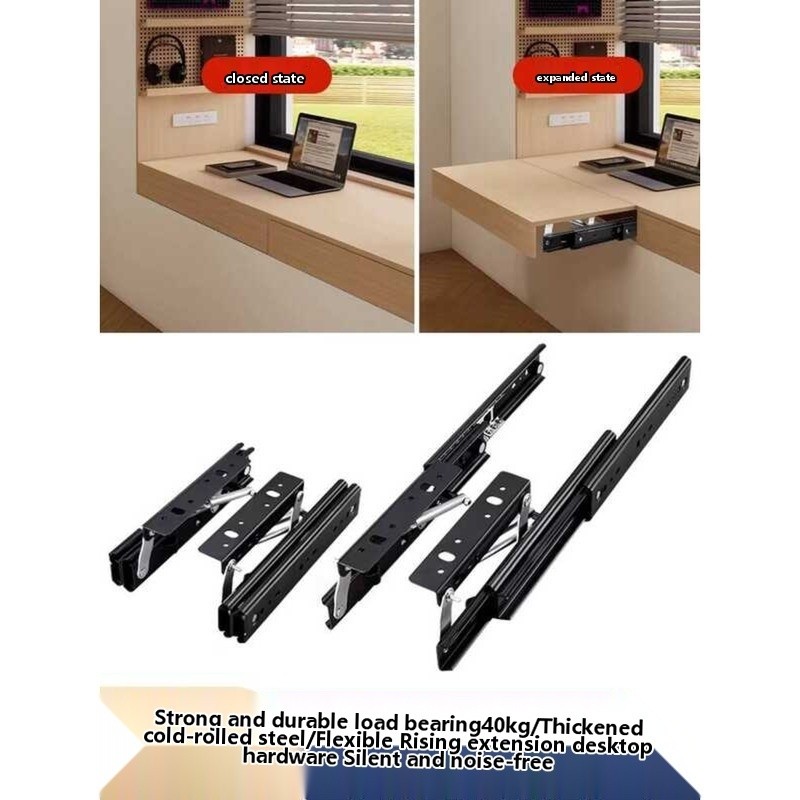 COD/Bay Window Riser Invisible Sliding Desk Dining Table Pull-Up ...