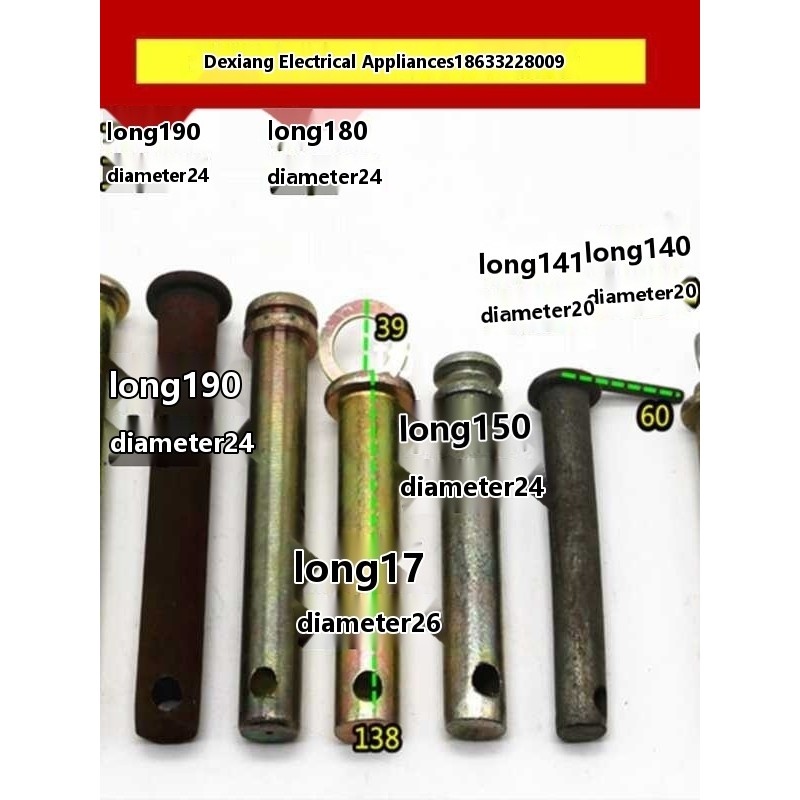 Tractor suspension, traction pin, rotary tiller suspension pin, large ...