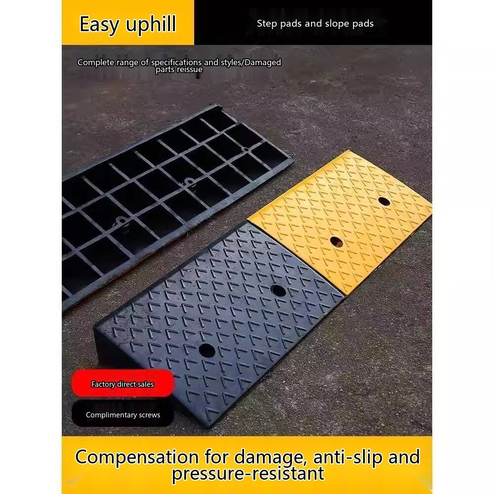 Threshold Ramp Slope Pad Rubber Roadside Ramp for Home Use Car Ramp ...