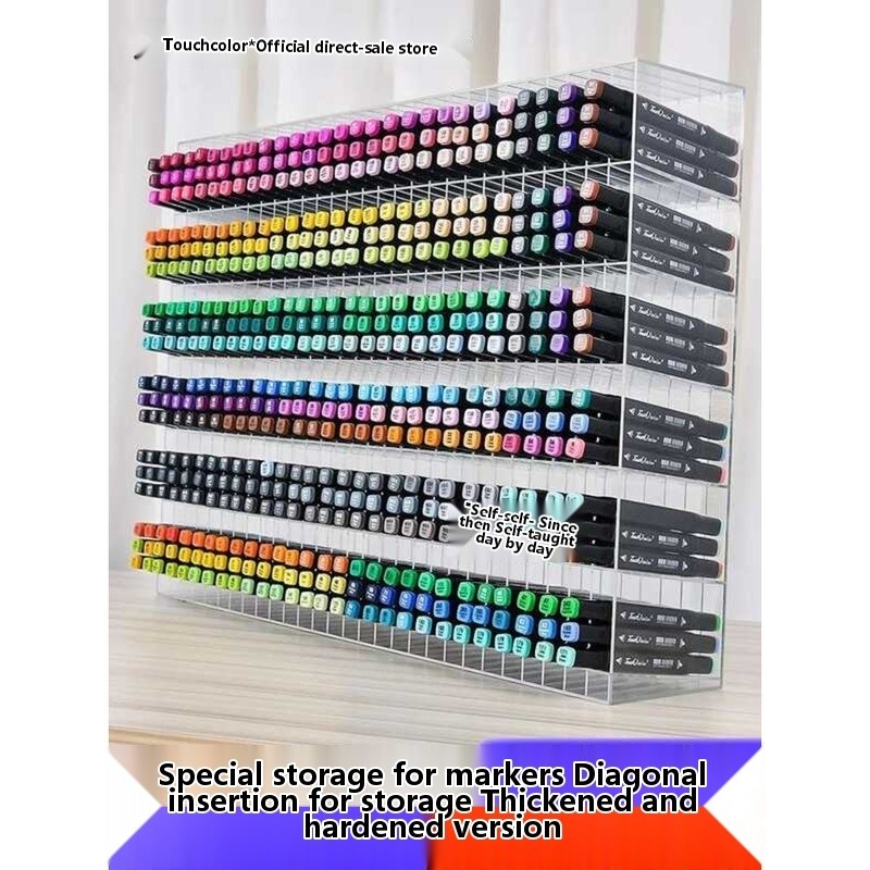Touchcolor Slanted Insert Transparent Grid Stationery Store Acrylic ...