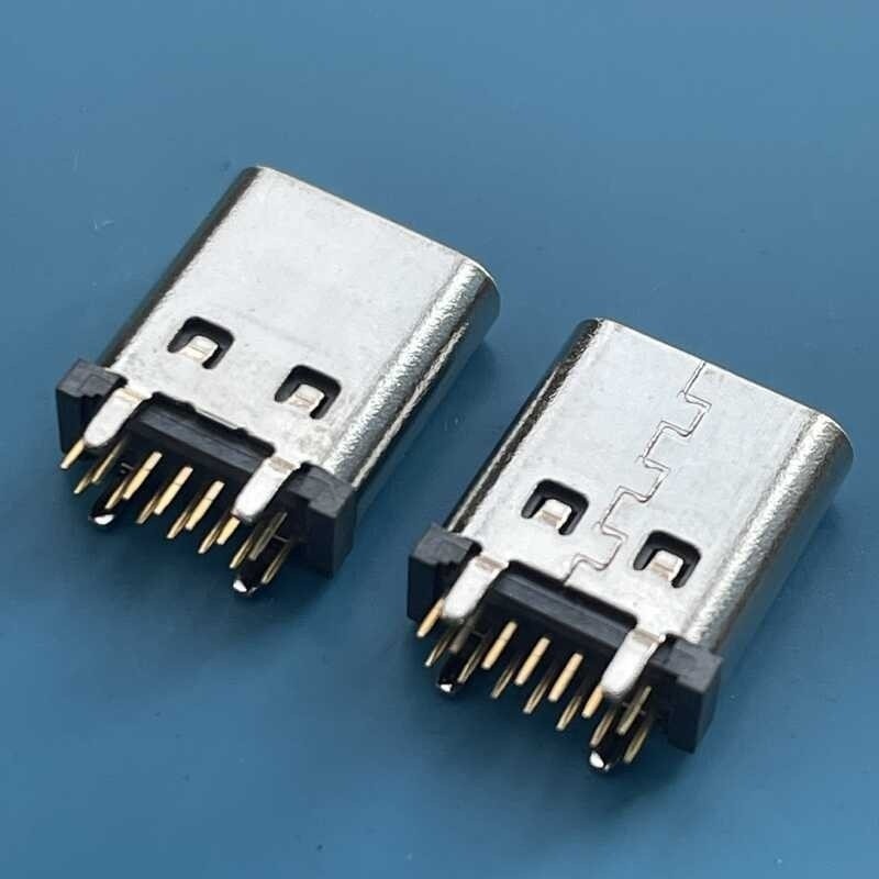 Standing plug 14P Type-C female socket fast charging 5A upright plug ...
