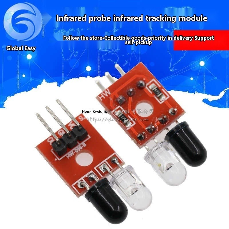 Probe/sensor/infrared line inspection module/obstacle avoidance/car ...