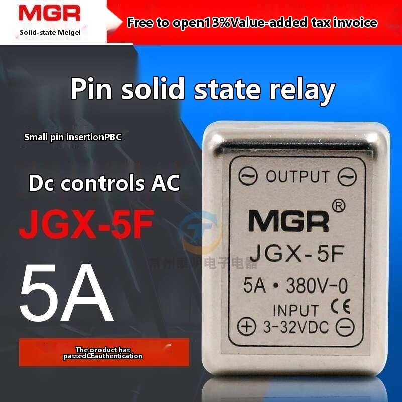 Megal Small Pin Solid State Relay DC Control AC SSR 5A 24V DC-AC Isang ...