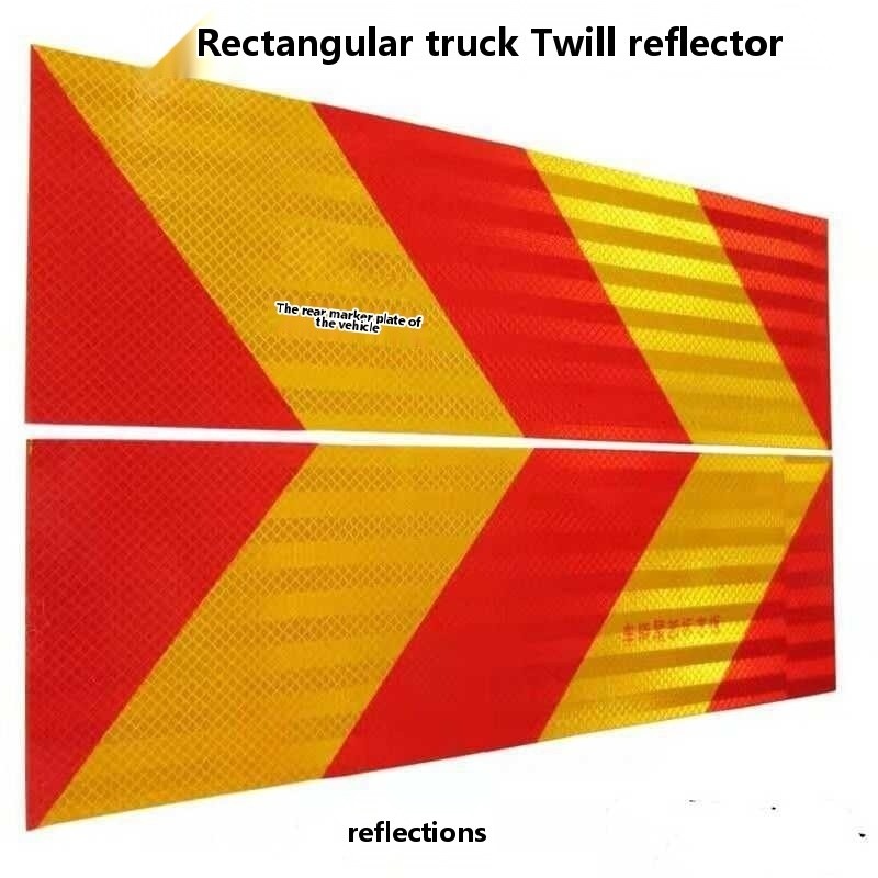 Truck reflector aluminum plate anti-collision stickers for vehicles ...