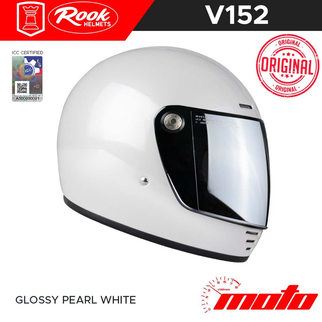 Rook Helmet Retro Full-Face, ECE Certified