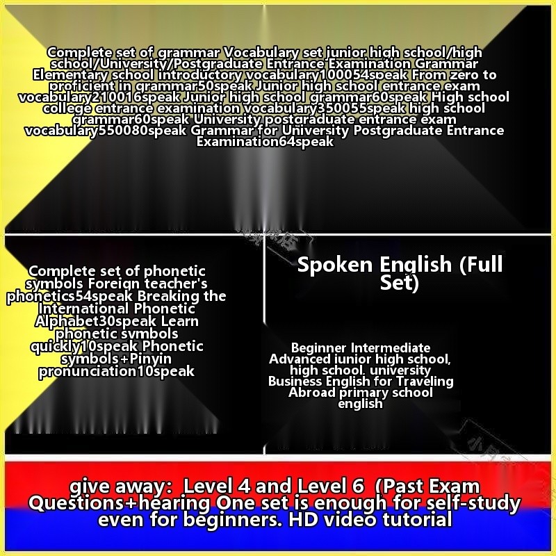A complete set of English grammar tutorials with zero foundation ...