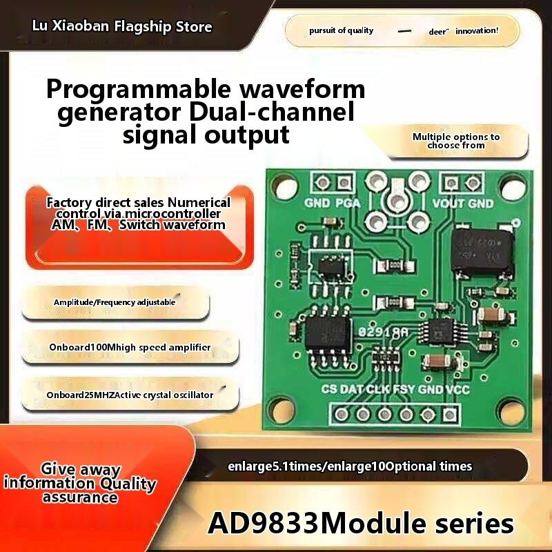 DDS Module Single Chip Microcontroller AD9833 Signal Generator Design ...