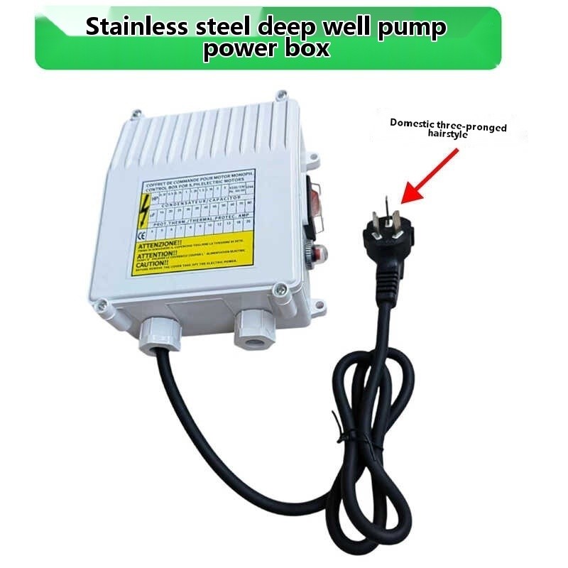 Stainless steel deep well pump, submersible pump, external control box ...