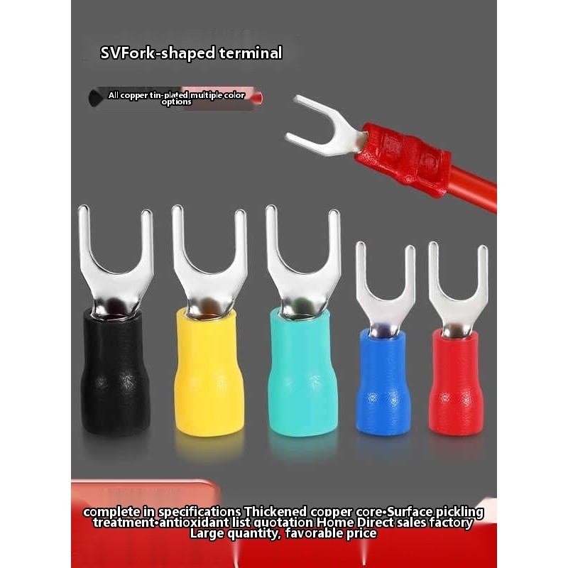 Cold pressed wiring terminal SV wire nose U-shaped crimping ear 1.25-/3 ...