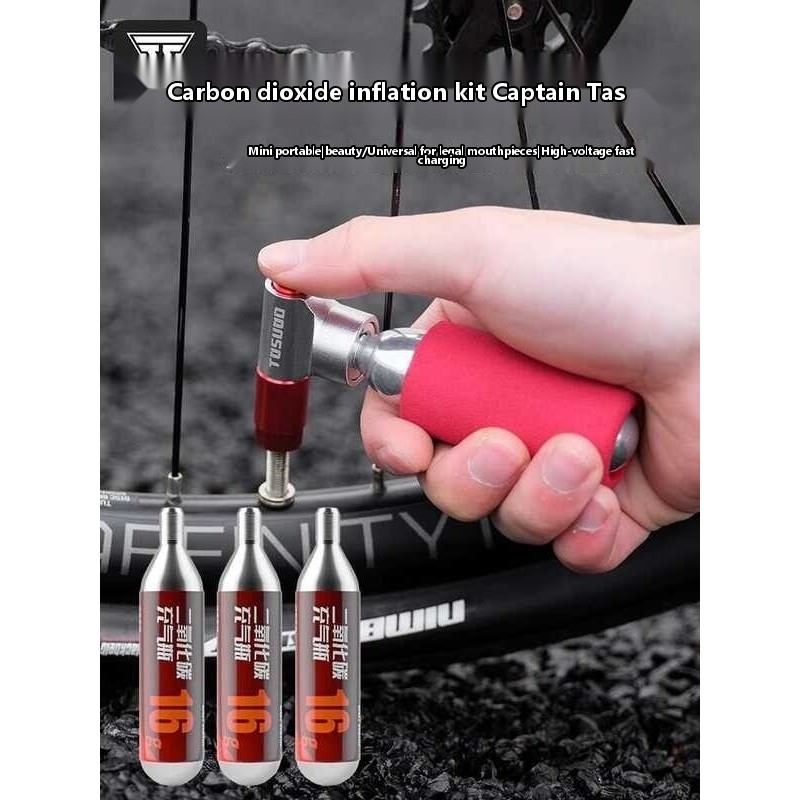 Captain Tas Quick Bottle Mountain Road Bike Portable CO2 Inflator Kit ...