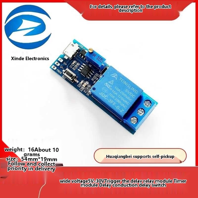 COD/Wide voltage 5V-30V trigger relay timer module conduction delay ...