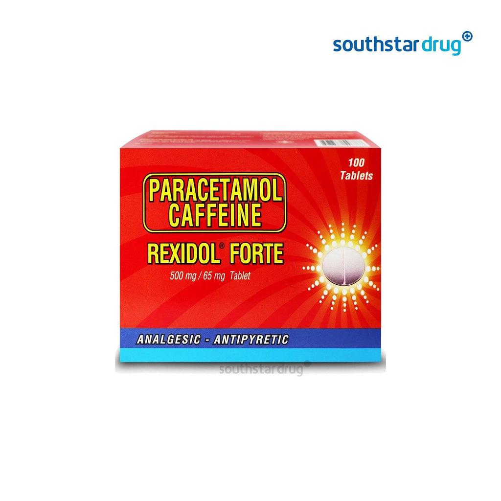 Rexidol Forte Tablets 500mg/65mg (20s) Paracetamol + Caffeine for Fast ...