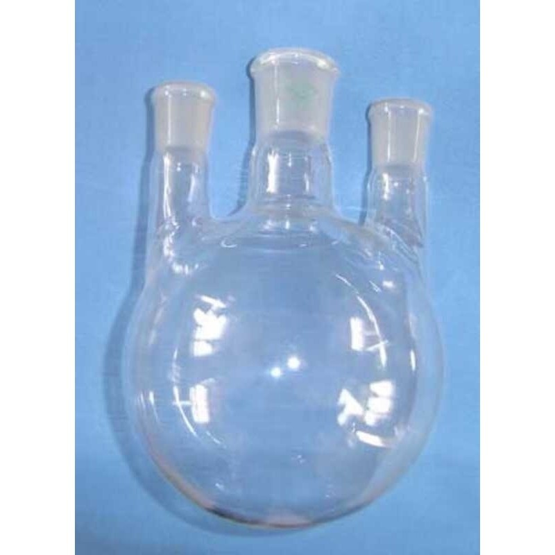 500 ml Sichuan Cow Glass Tatlong necked Flask Straight Slant Mouth ...