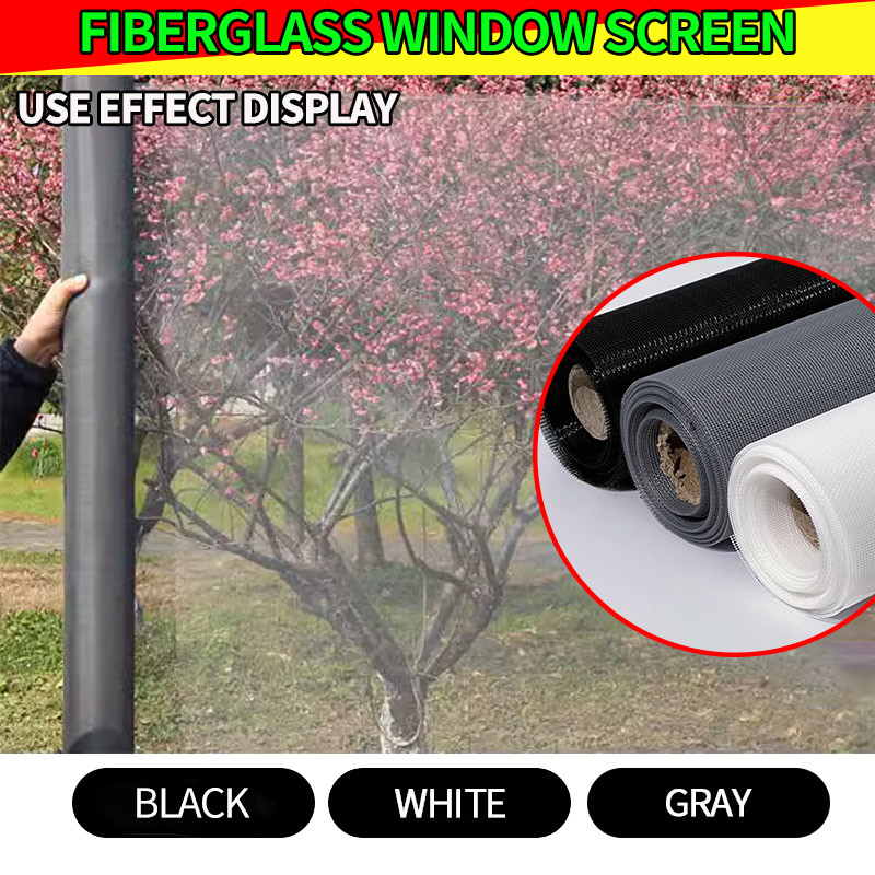 1.5m Fiberglass Window Screen Mesh Durable Anti Mosquito Net for Doors ...