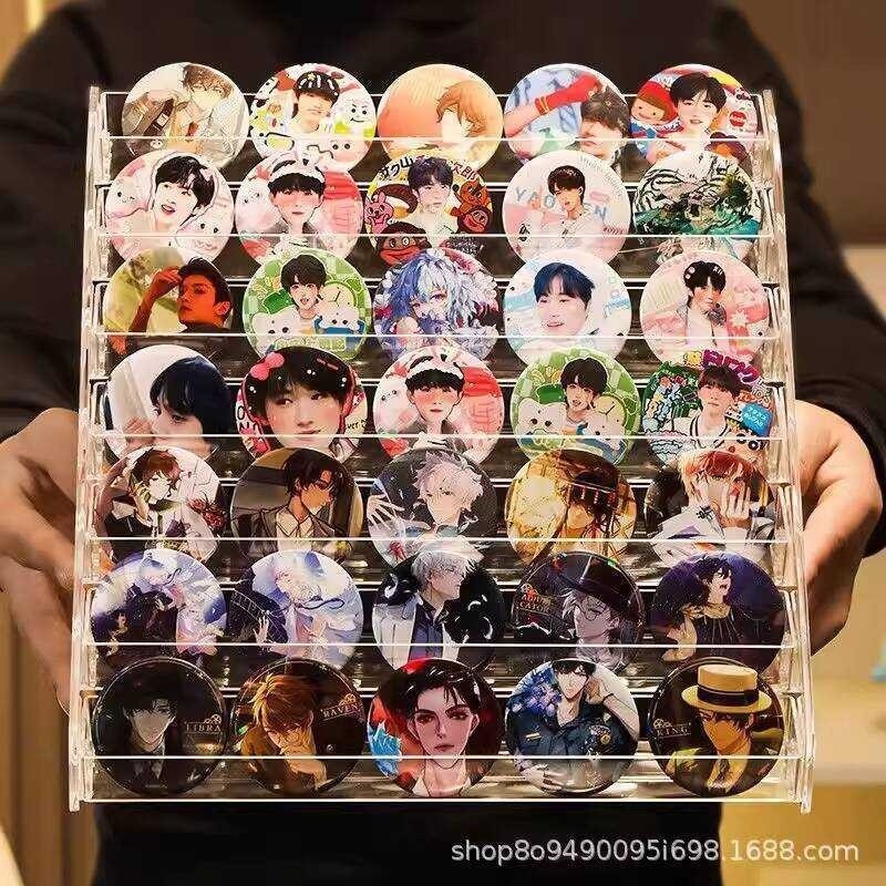 Box Tiered Desktop Display Stand Postcard Anime Peripheral Badge ...