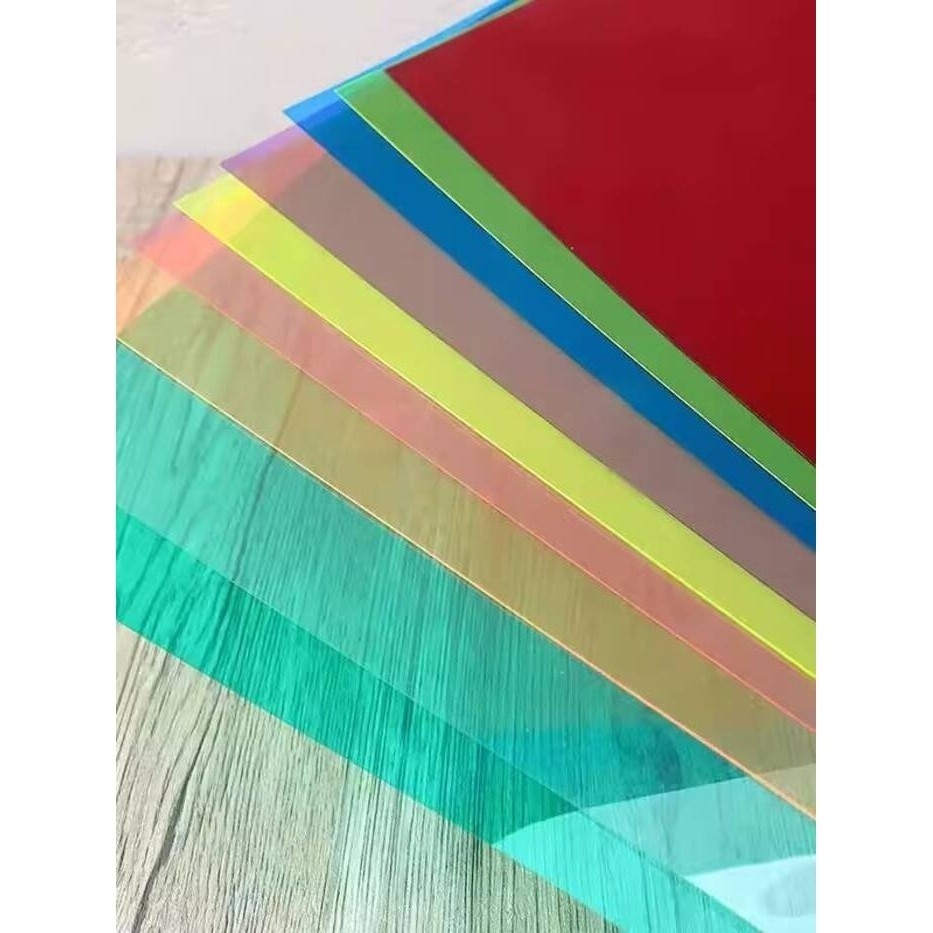 PVC Plastic Sheet Translucent Filter Film Glass Paper Colorful ...