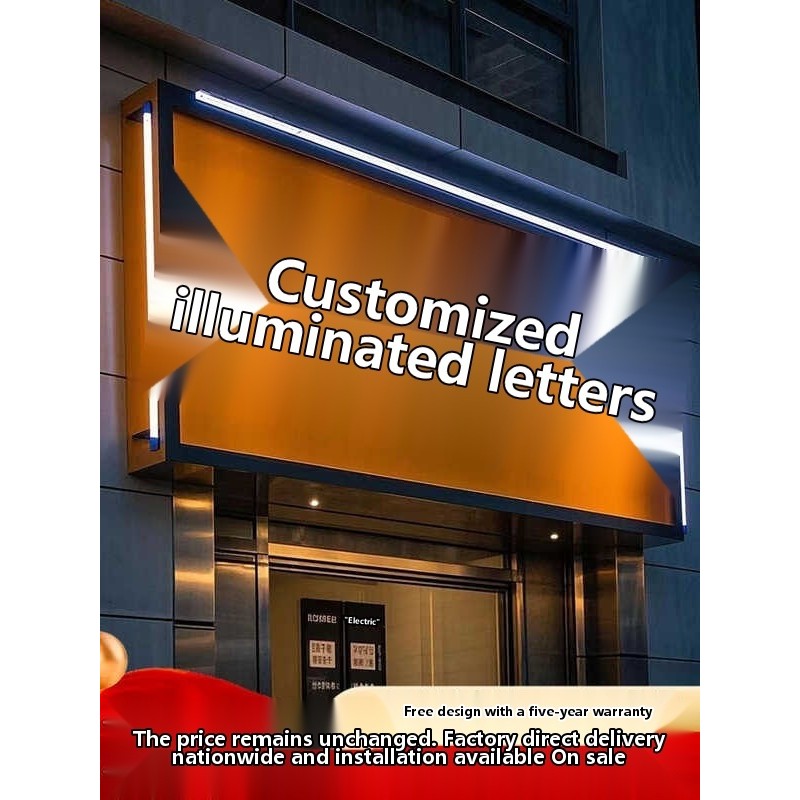 Luminositary storefront signs, outdoor billboards, stainless steel ...