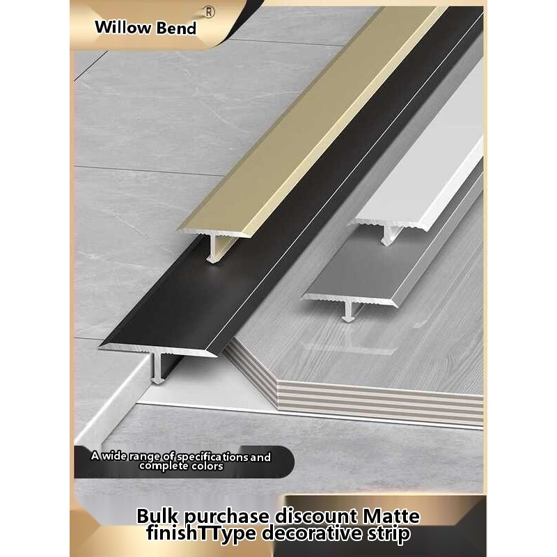 Aluminum alloy laminated wooden floor edging threshold ceramic tile ...