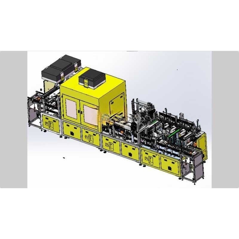 Mobile phone box labeling assembly headphone fully automatic line ...