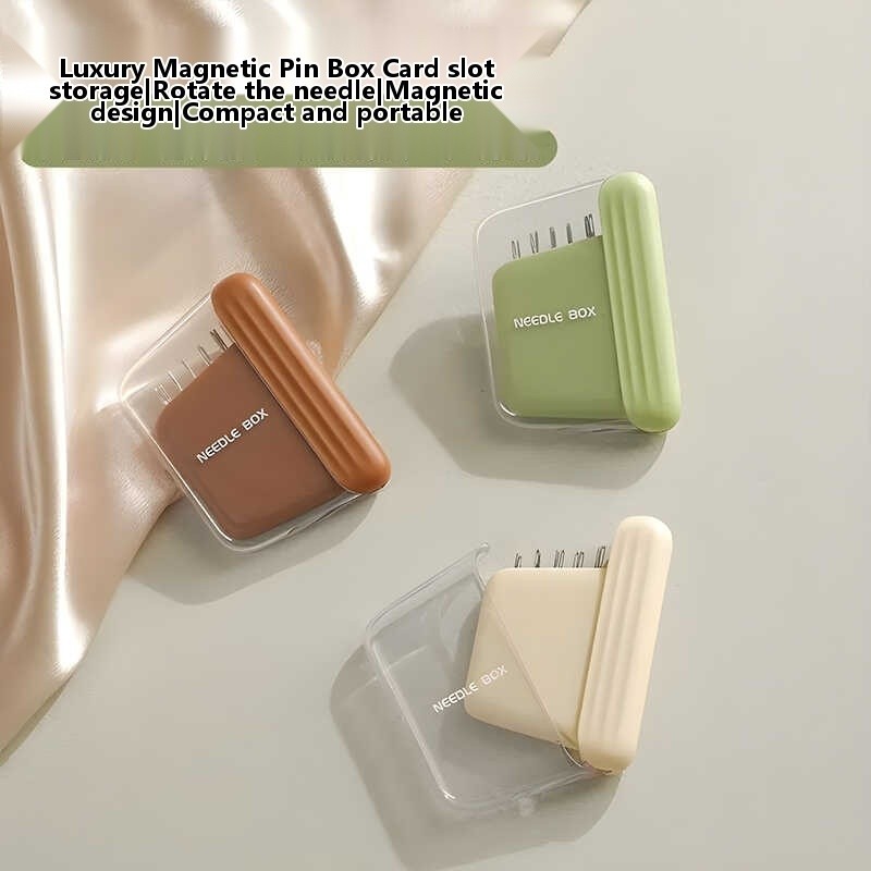 High appearance magnetic needle box, home handmade needle sewing ...