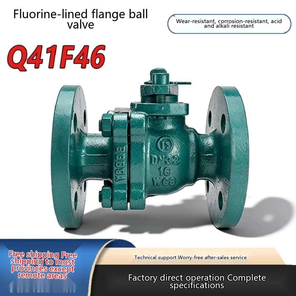 Q41F46-16C Kugelhahn Aus Kohlenstoffstahl, PTFE-ausgekleidet, Flansch DN40 – Säure- & Alkalibeständig, Korrosionsfest – Chemieindustrie