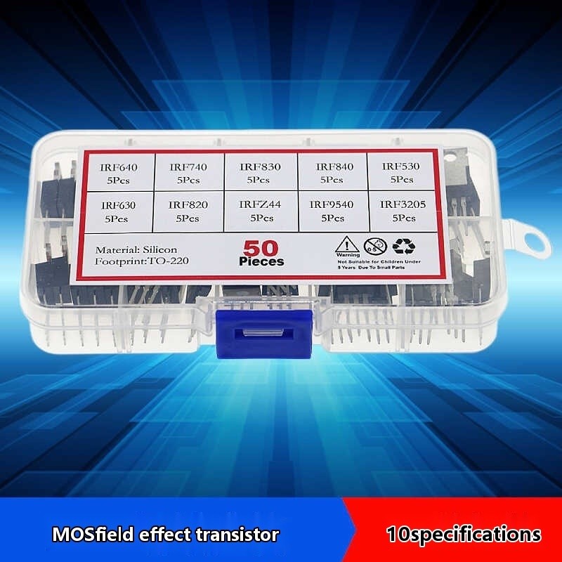 50 pieces of 10 specifications IRF series field-effect transistor MOS ...