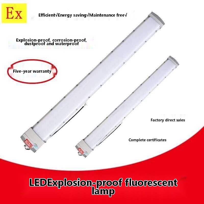 Strip LED Explosion-Proof Fluorescent 20w 40w 60w Anti-Glare Tri-Proof ...