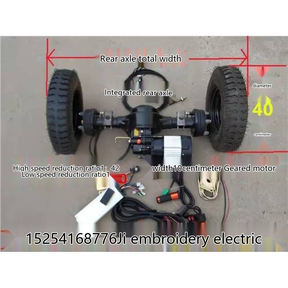 Electric Hand Truck Rear Axle Low-Speed Rear Axle Storage Truck Flatbed ...