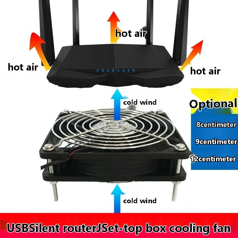 12025 5V 8CM 9CM 12CM USB chassis router set-top box cooling fan ...