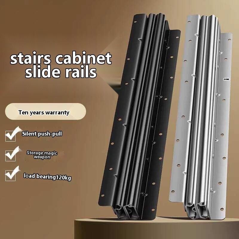 Heavy-Duty Sliding Bottom Drawer Guide Rail Under Storage Track ...