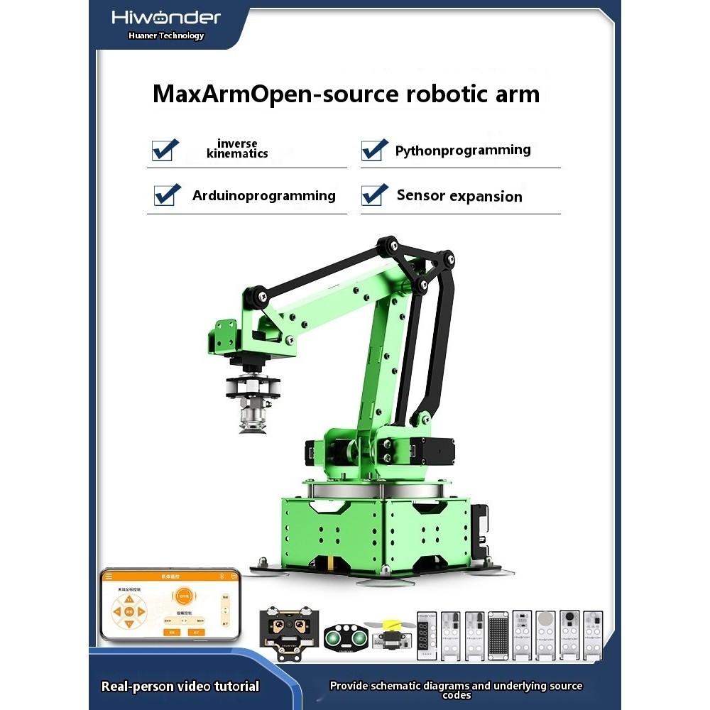 MaxArm visual recognition ESP32 microcontroller Python programmable ...