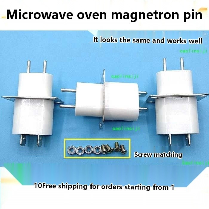 Original microwave oven filament socket magnetron pin [with screws ...