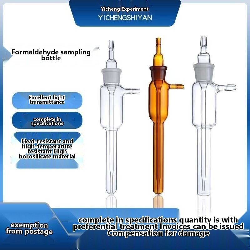Gas sampling bottle 5ml 10ml Bubble Atmospheric sampler Glass ...