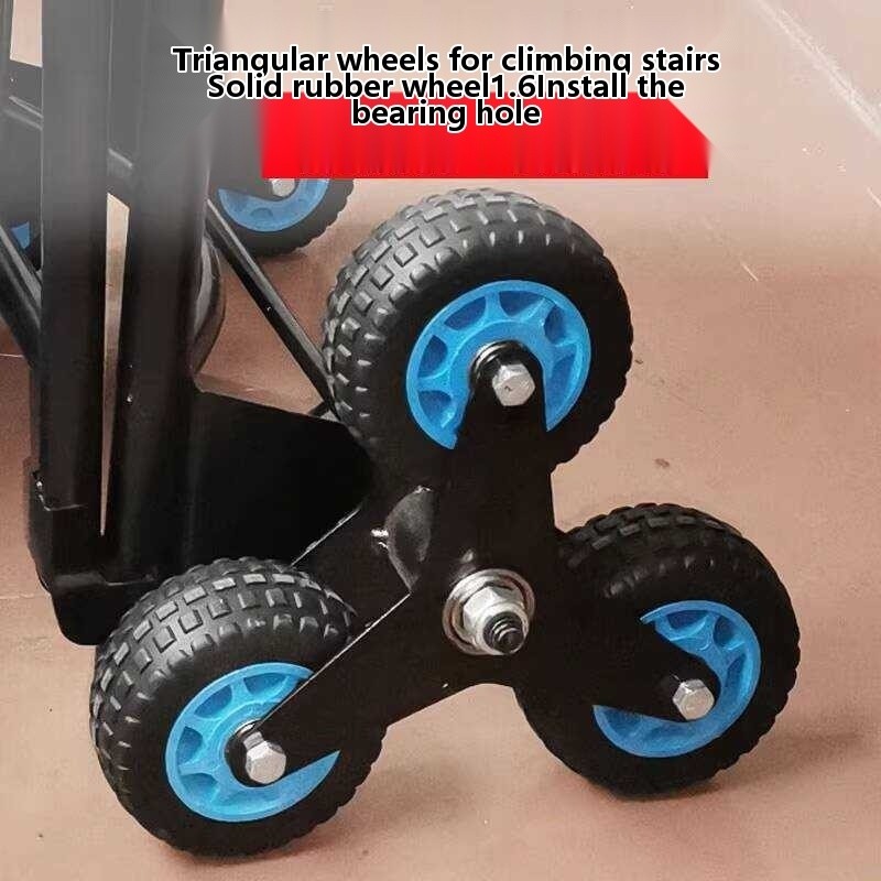 Stair Climbing Triangle Accessories 4inch 5inch Solid Rubber Wheel ...