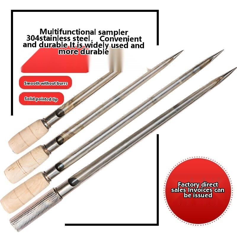 304 stainless steel grain drill sampler, probe packed, rice corn powder ...