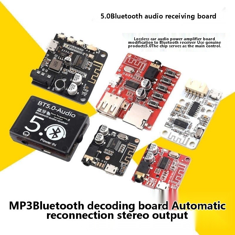 DIY Bluetooth module 5.0 receiver MP 3 car speaker audio amplifier ...