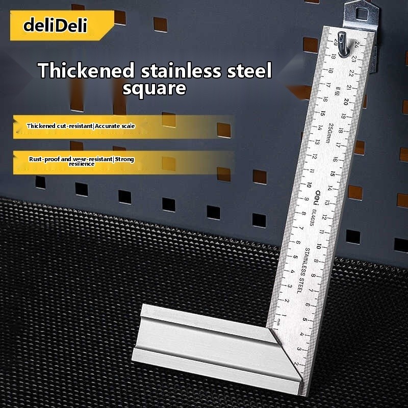 Deli angle ruler, 90 degree angle ruler, right angle ruler, universal ...