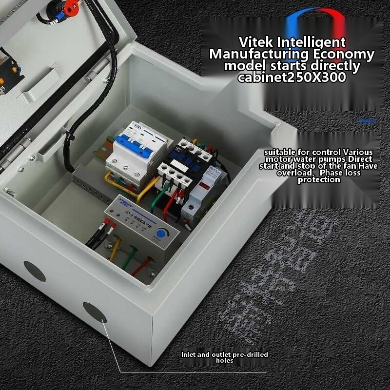 Motor starting control box, three-phase water pump, phase loss ...