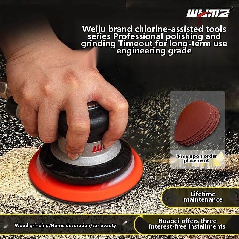 Weima pneumatic grinder, handheld industrial grade high-speed sandpaper ...